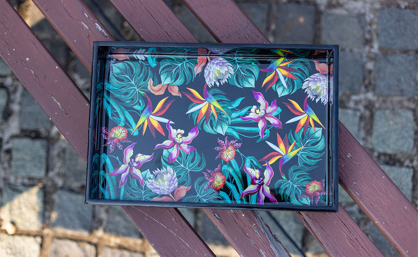 Printed Wooden Tray Collection