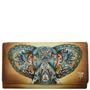 Elephant Mandala Accordion Flap Wallet - 1112