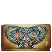 Load image into Gallery viewer, Elephant Mandala Accordion Flap Wallet - 1112
