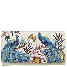 Load image into Gallery viewer, Pretty Peacocks Accordion Flap Wallet - 1112
