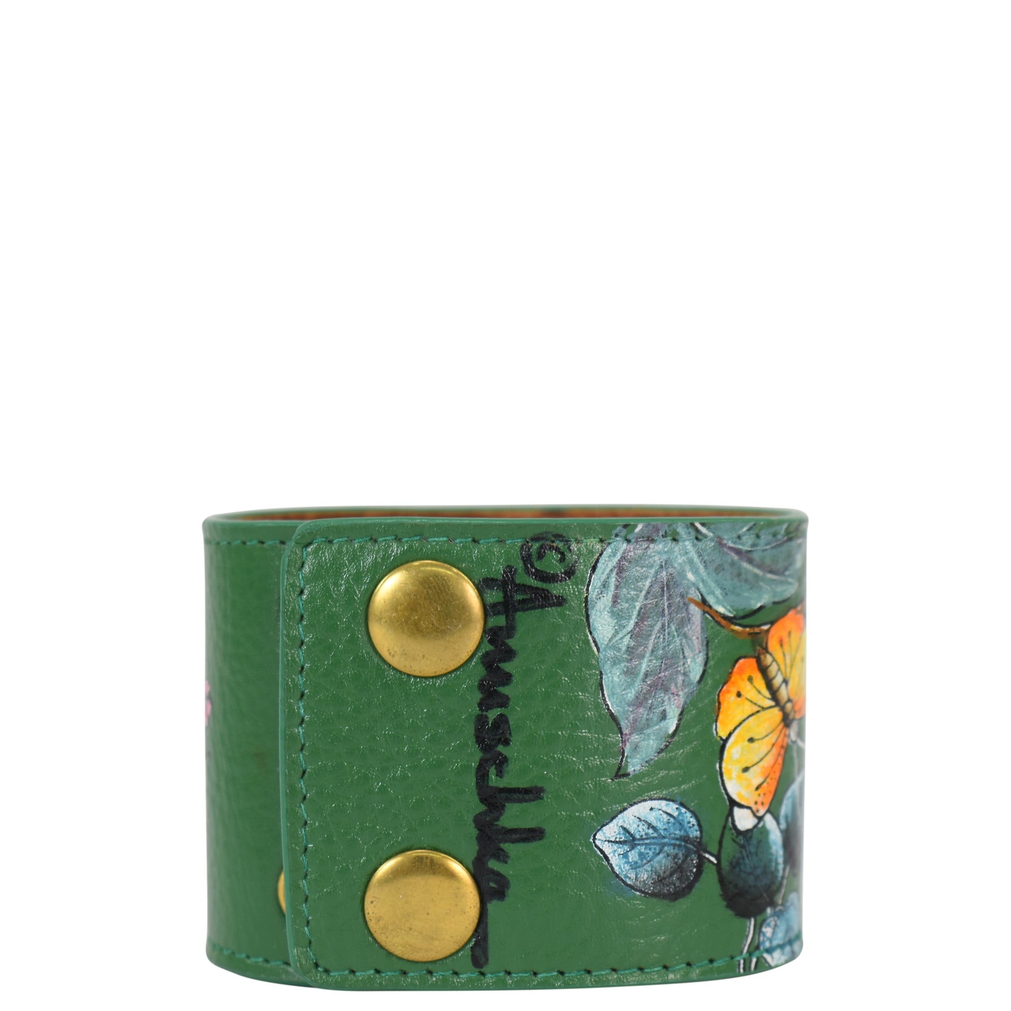 Painted Leather Cuff - 1176