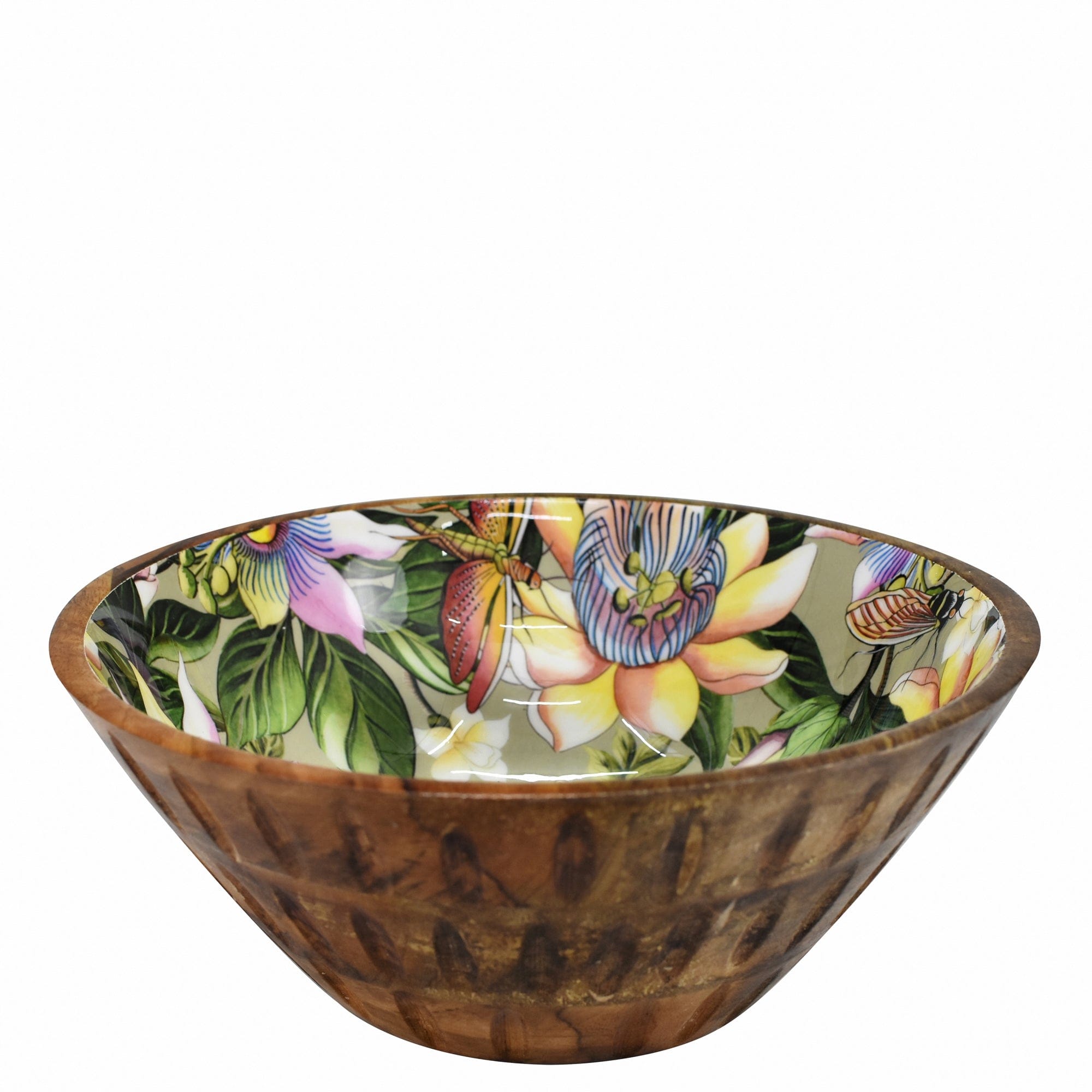 Wooden Printed Bowl - 25003