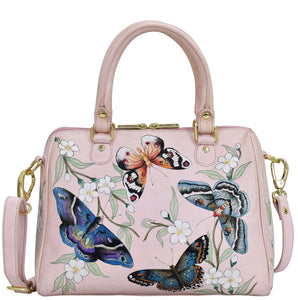 Butterfly Melody Zip Around Classic Satchel - 625