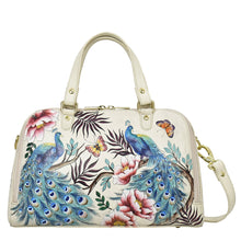 Load image into Gallery viewer, Pretty Peacocks Wide Organizer Satchel - 695
