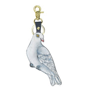 Painted Leather Bag Charm - K0041