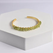 Trillion Cut Gemstone Bangle - VBR0007