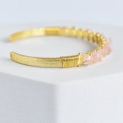 Trillion Cut Gemstone Bangle - VBR0007