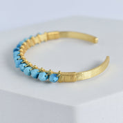 Trillion Cut Gemstone Bangle - VBR0007