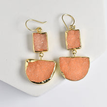 Load image into Gallery viewer, Two-Tiered Geometric Earrings - VER0010
