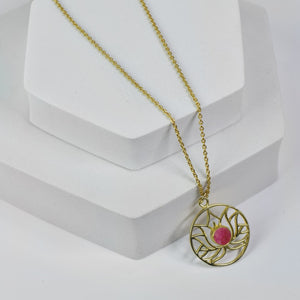 Golden Lotus Necklace - VNK0006