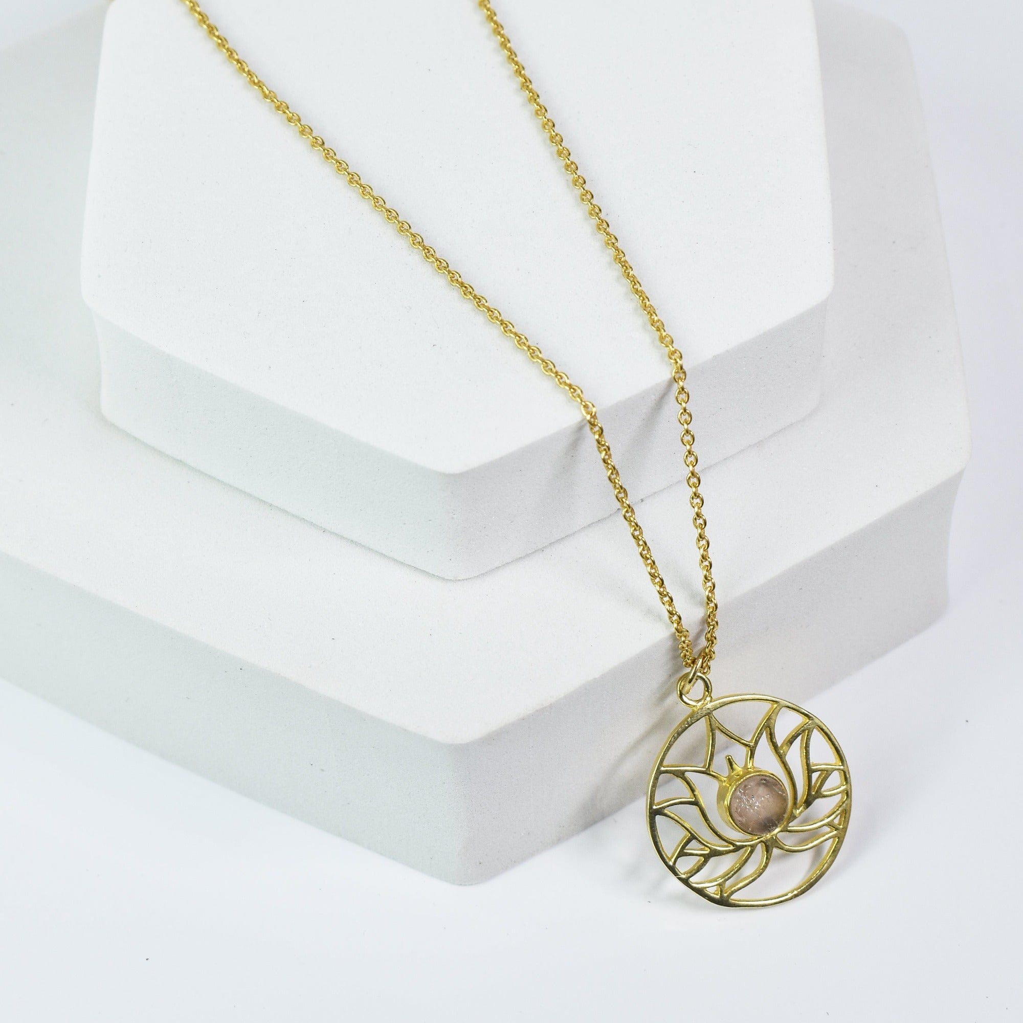 Golden Lotus Necklace - VNK0006