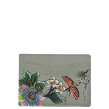 Load image into Gallery viewer, Anuschka style 1032, handpainted Credit Card Case. Floral Passion painting in Multi color. Four card slots.
