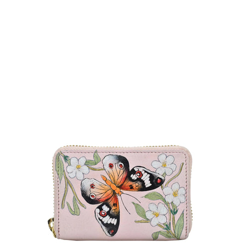 Anuschka Accordion Style Credit And Business Card Holder with Butterfly Melody painting