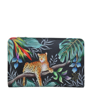 Jungle Queen Two-Fold Small Organizer Wallet - 1166