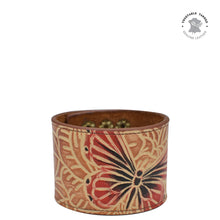 Load image into Gallery viewer, Tooled Butterfly Multi Leather Adjustable Leather Wrist Band - 1176
