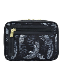 Load image into Gallery viewer, Fabric with Leather Trim Travel Jewelry Organizer - 13003
