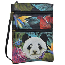 Load image into Gallery viewer, Happy Panda Mini Double Zip Travel Crossbody - 448
