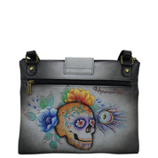 RFID Blocking Triple Compartment Crossbody Organizer - 595