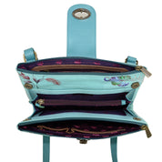 RFID Blocking Triple Compartment Crossbody Organizer - 595