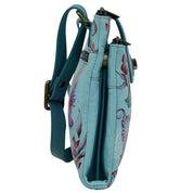 RFID Blocking Triple Compartment Crossbody Organizer - 595