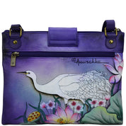 RFID Blocking Triple Compartment Crossbody Organizer - 595