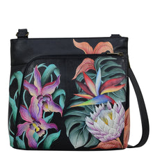 Load image into Gallery viewer, Island Escape Black Crossbody With Front Zip Organizer - 651
