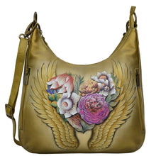 Load image into Gallery viewer, Angel Wings Convertible Slim Hobo With Crossbody Strap - 662
