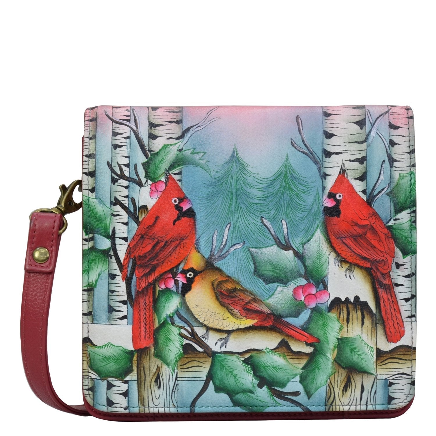 Snowy Cardinal Small Messenger - 669