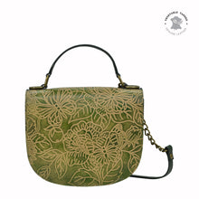 Load image into Gallery viewer, Tooled Butterfly Jade Flap Crossbody - 694
