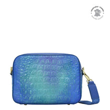 Load image into Gallery viewer, Croco Embossed Peacock Twin Top Messenger - 704
