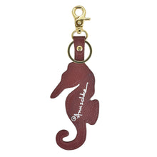 Load image into Gallery viewer, Painted Leather Bag Charm - K0027
